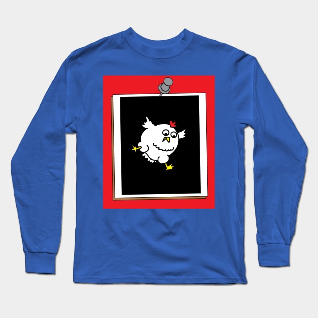 Crazy Chickens Funny Chicken Long Sleeve T-Shirt by flofin